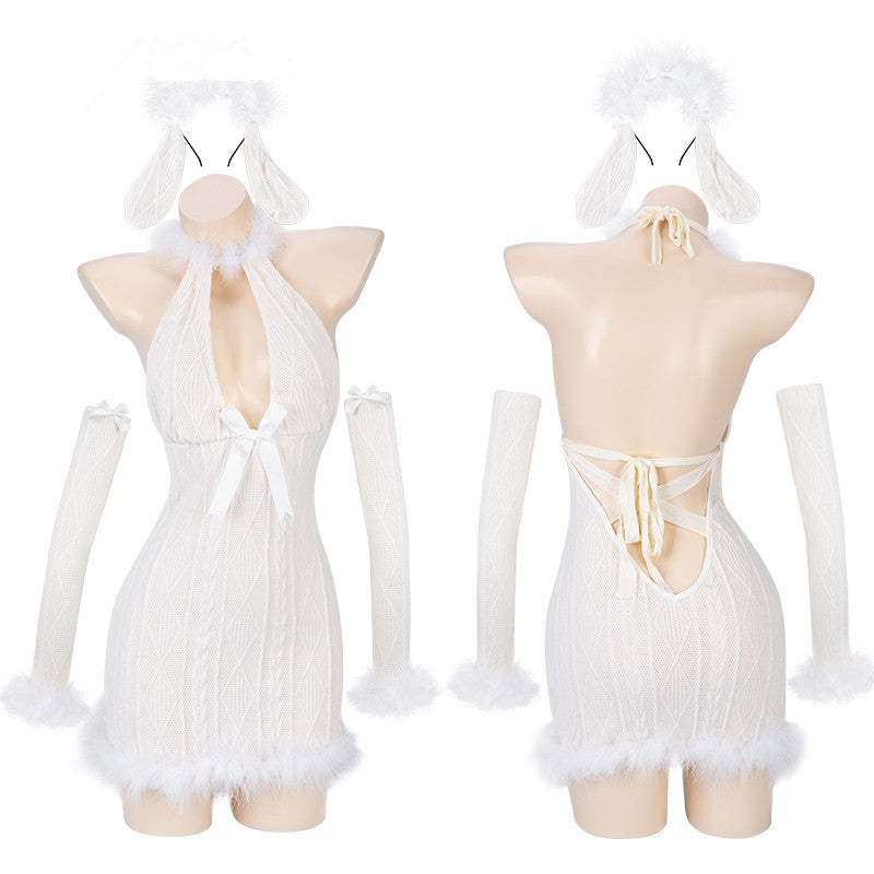 Fluffy Rabbit knit dress H222