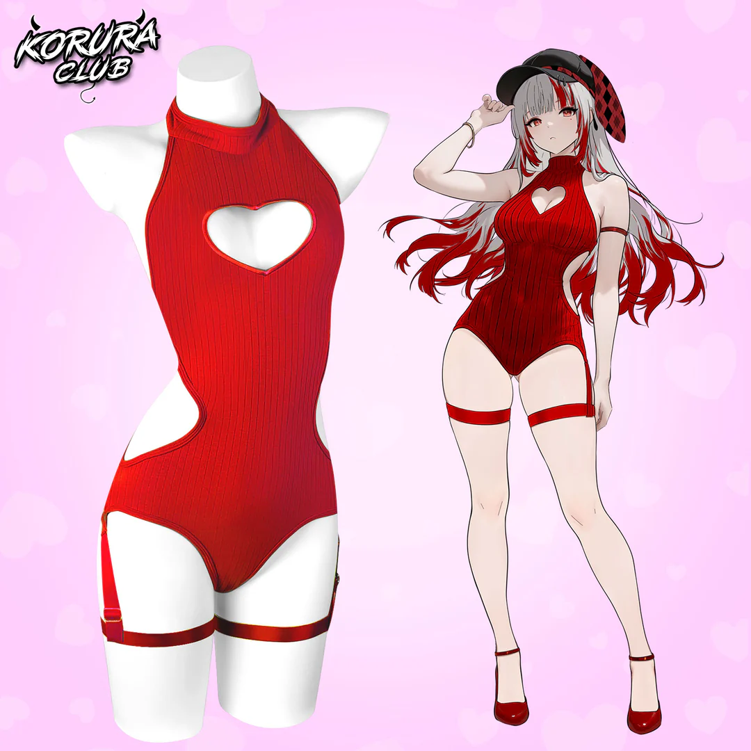 KORURACLUB-Cute Heart Bodysuit KO102
