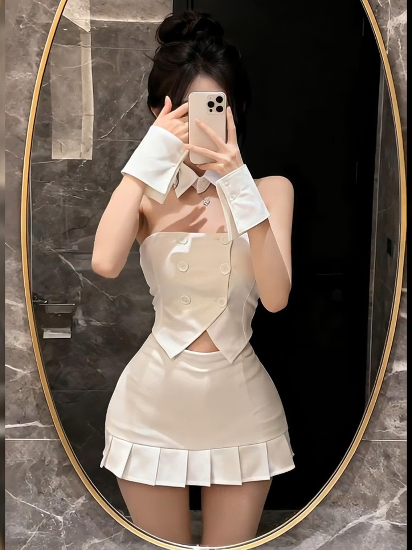 Seductive strapless bodycon dress S639