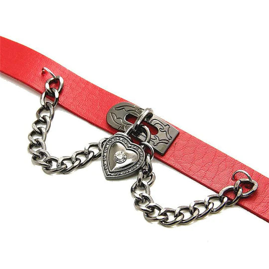 Goth Punk Chain Heart Chokers SS2948