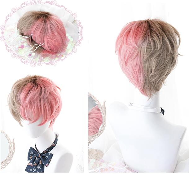 lolita men's short curly wig WS2005