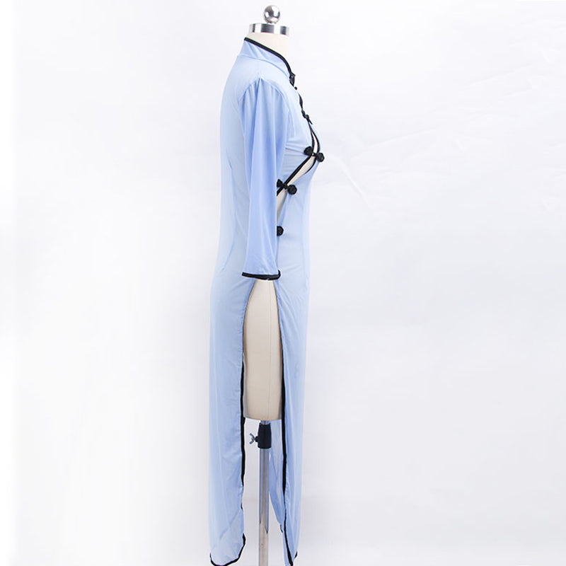 Blue Cheongsam Nightdress SS1036