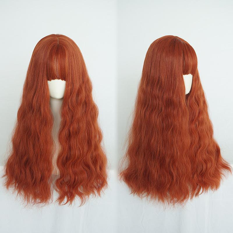 Lolita Orange Short Curly Wig WS1143