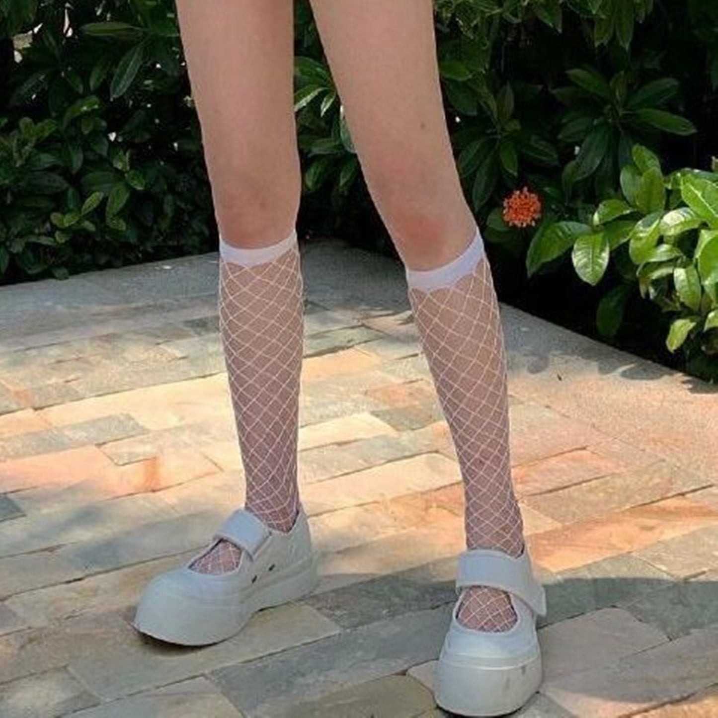 Japanese lace breathable fishnet socks SS1241