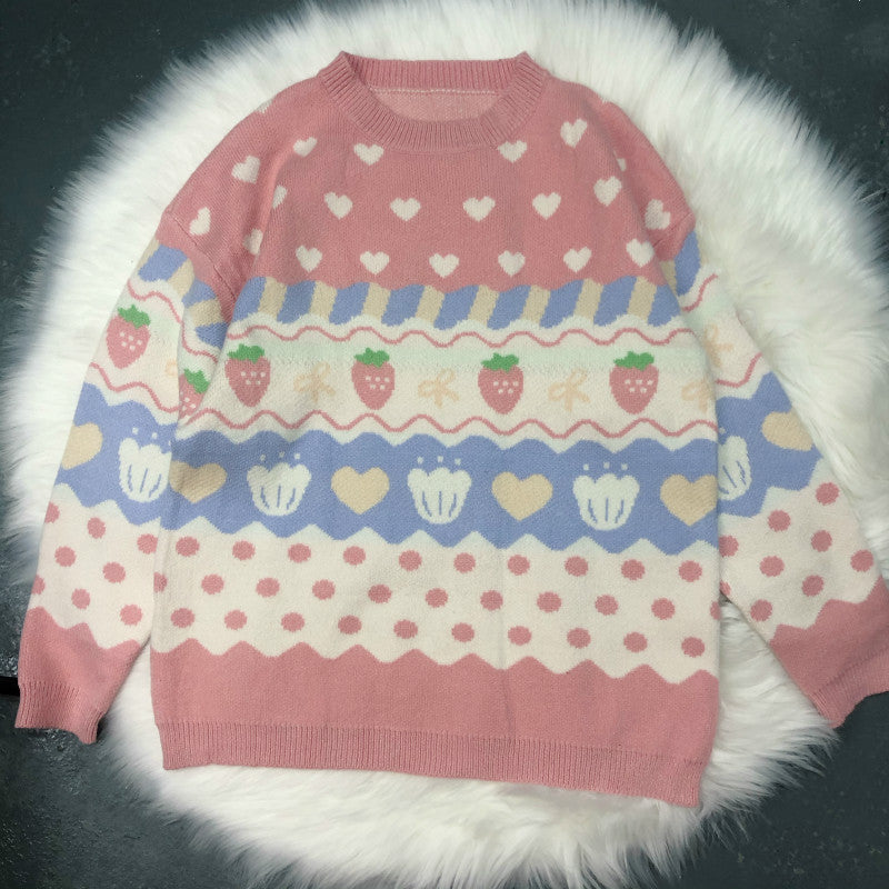 Sweet and cute strawberry sweater SS2363