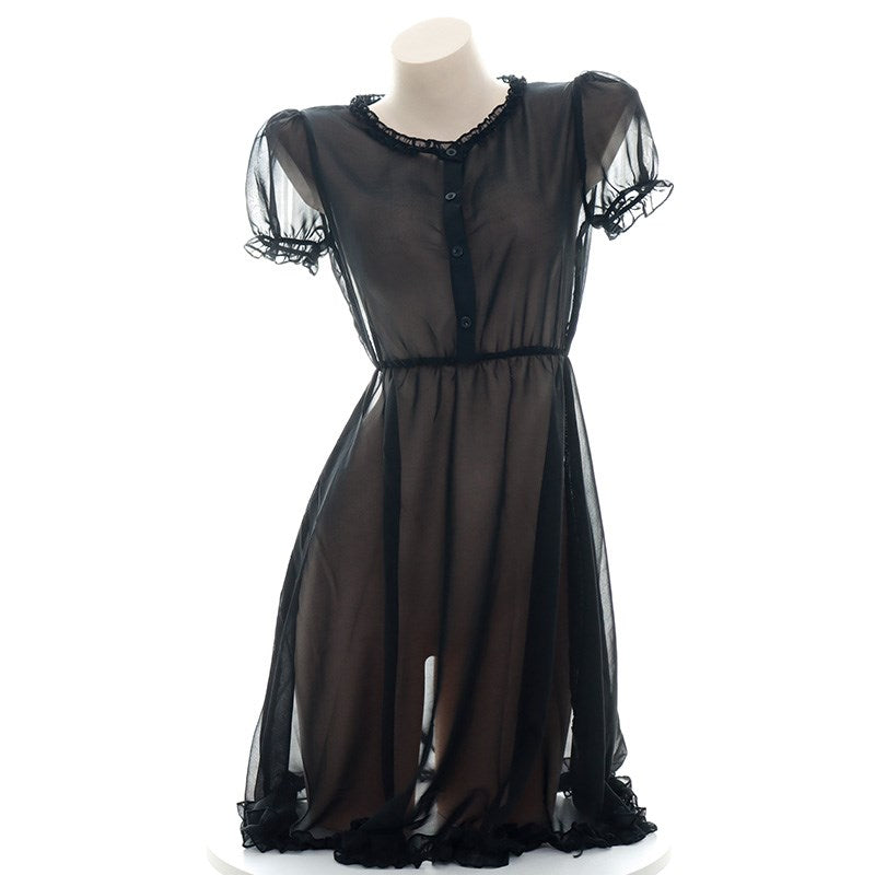 Chiffon semi-permeable dress SS1208