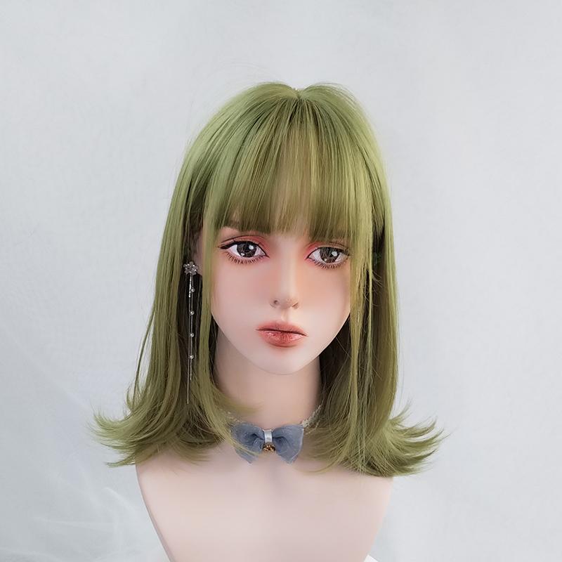 Lolita short hair curly mid-length wig WS1145
