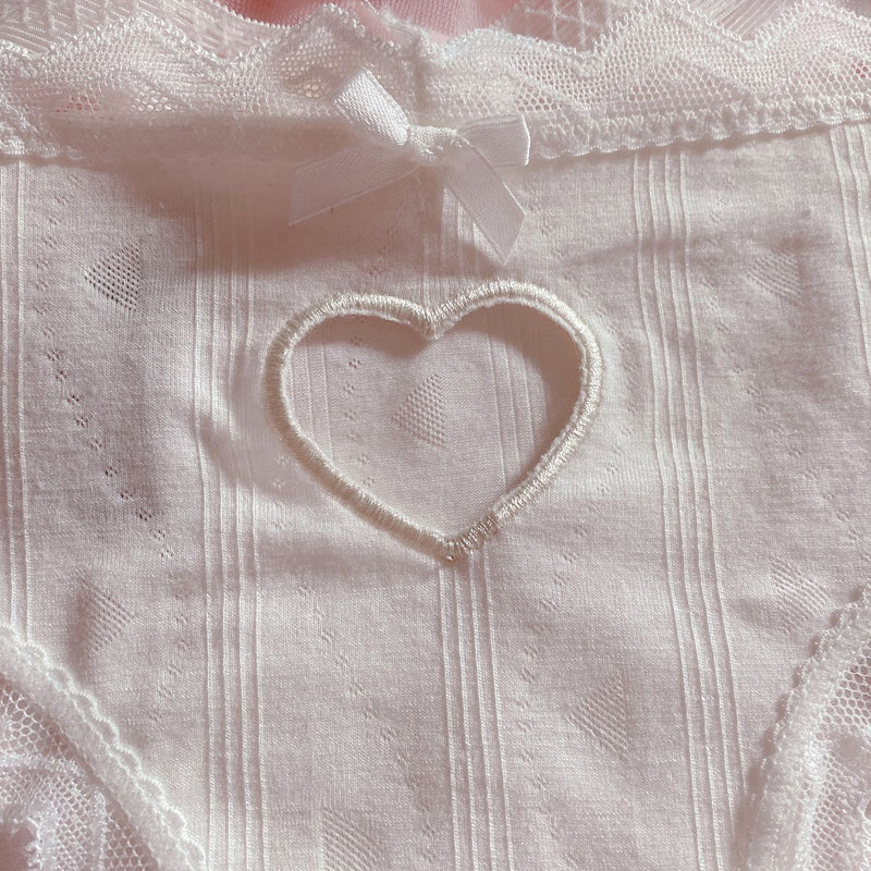 Embroidered love low-rise rope briefs SS1283