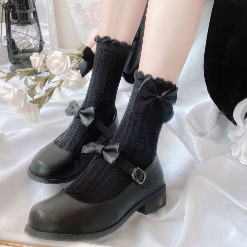 Short tube Lolita thin cotton socks SS1225