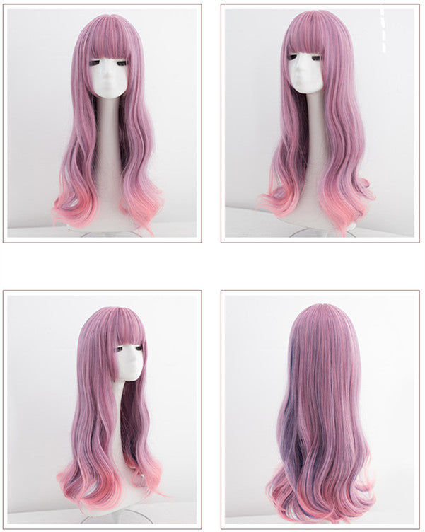 Egirl style pink wig WS2360