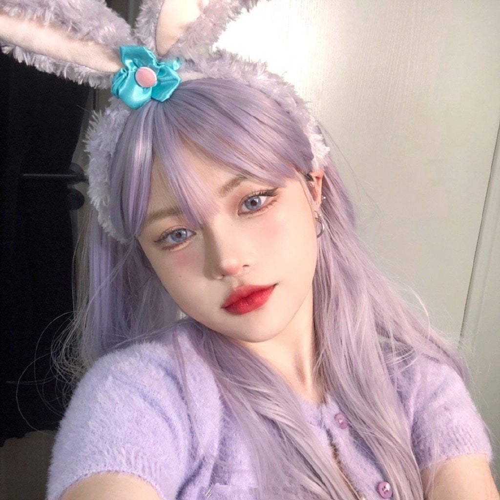 Lolita Gentle Purple Long Curly Wig WS2235