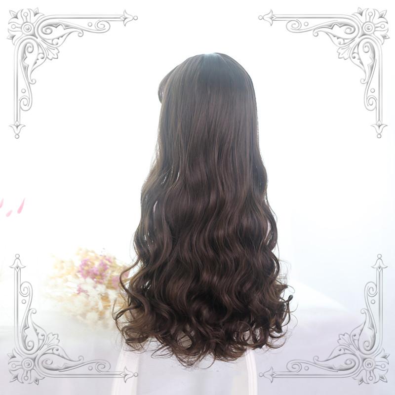 Lolita Black-Brown Long Curly Hair Wig WS1070