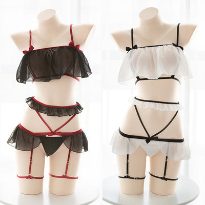Underwear set cute pearl rabbit tail fat times SS1157