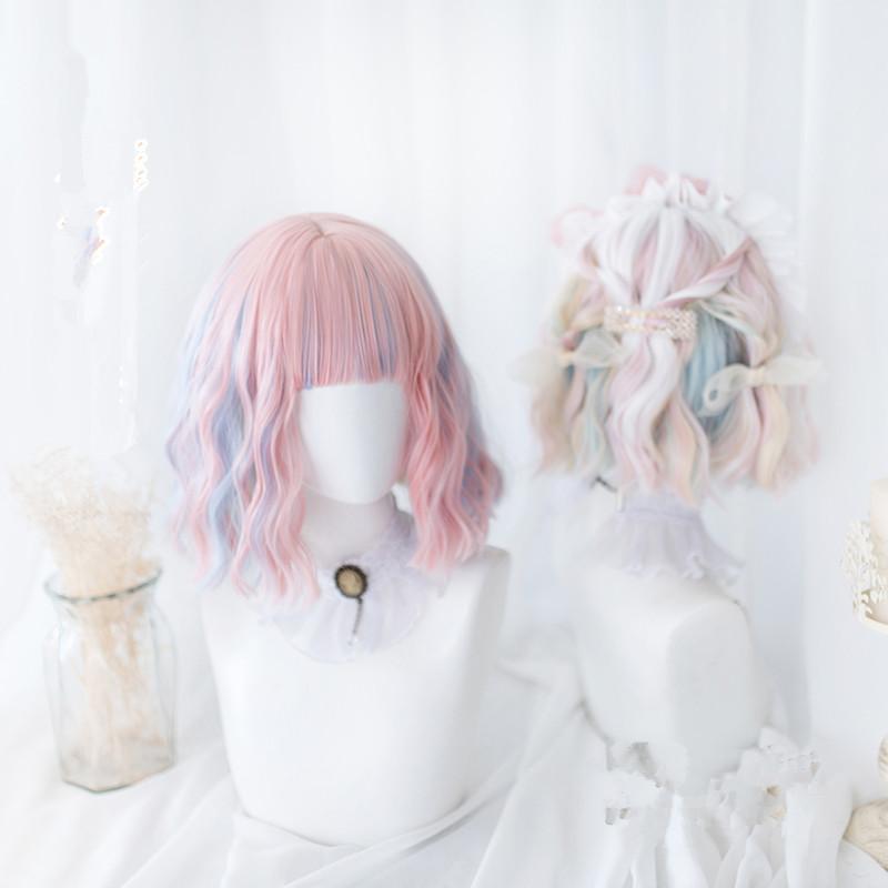 Short curly hair lolita wig WS2082