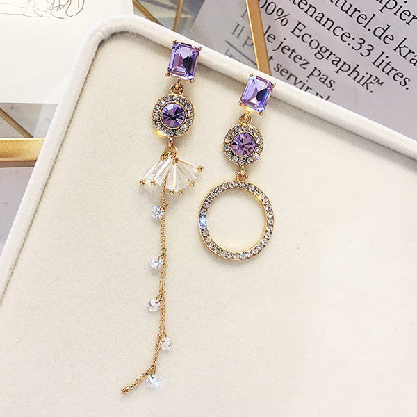 Shining crystal tassel earrings WS3081