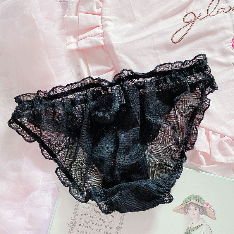 Hairball rabbit tail cotton thong SS1282