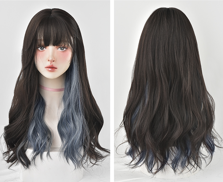 Black mix purple daily wig WS2333