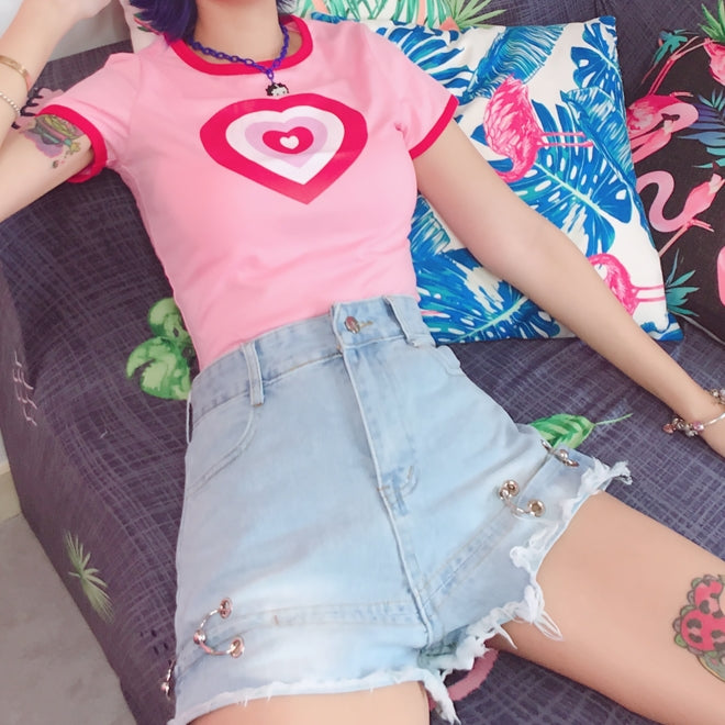 Love pink short T-shirt SS2065