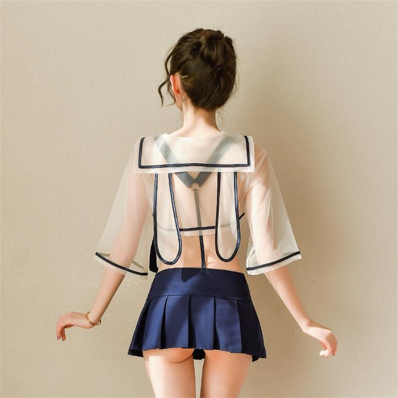 Mesh top and pleated skirt SS2139