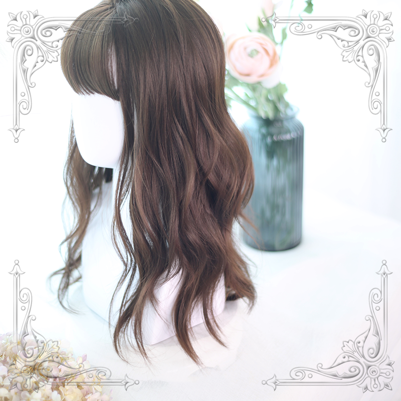 Lolita Brown Big WaveCurly Wig WS1044