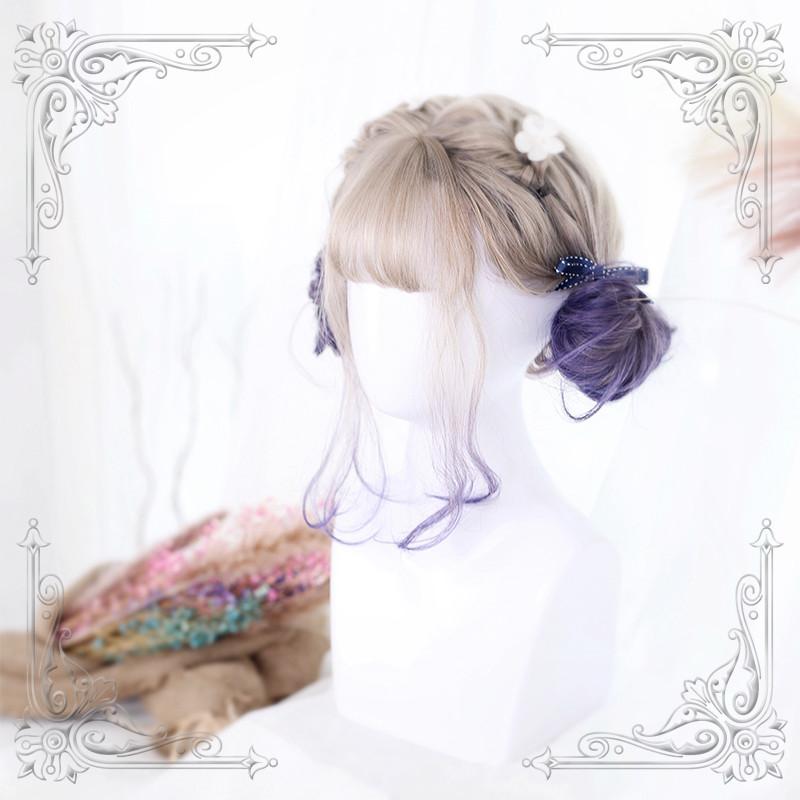 Lolita Gradient Purple Long Curly Wig WS1038