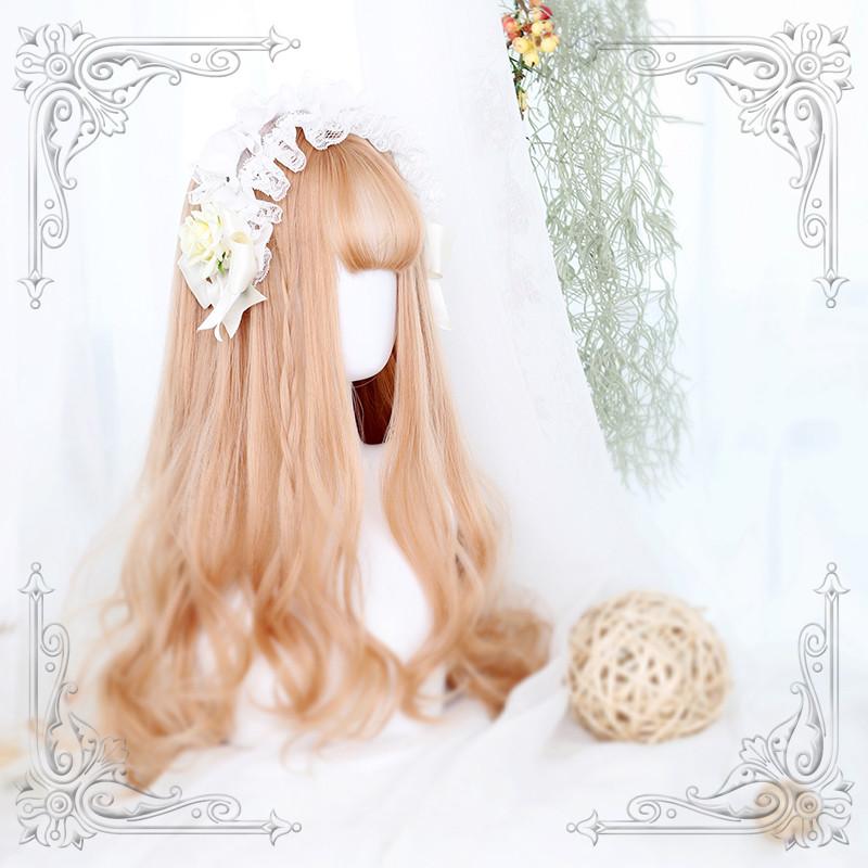 Lolita Gold Long Curly Wig WS1025
