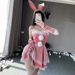 Pink Christmas bunny dress H224