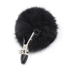 Plush bunny tail nipple clamps NC004