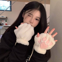 Super cute plush cat claw gloves S213