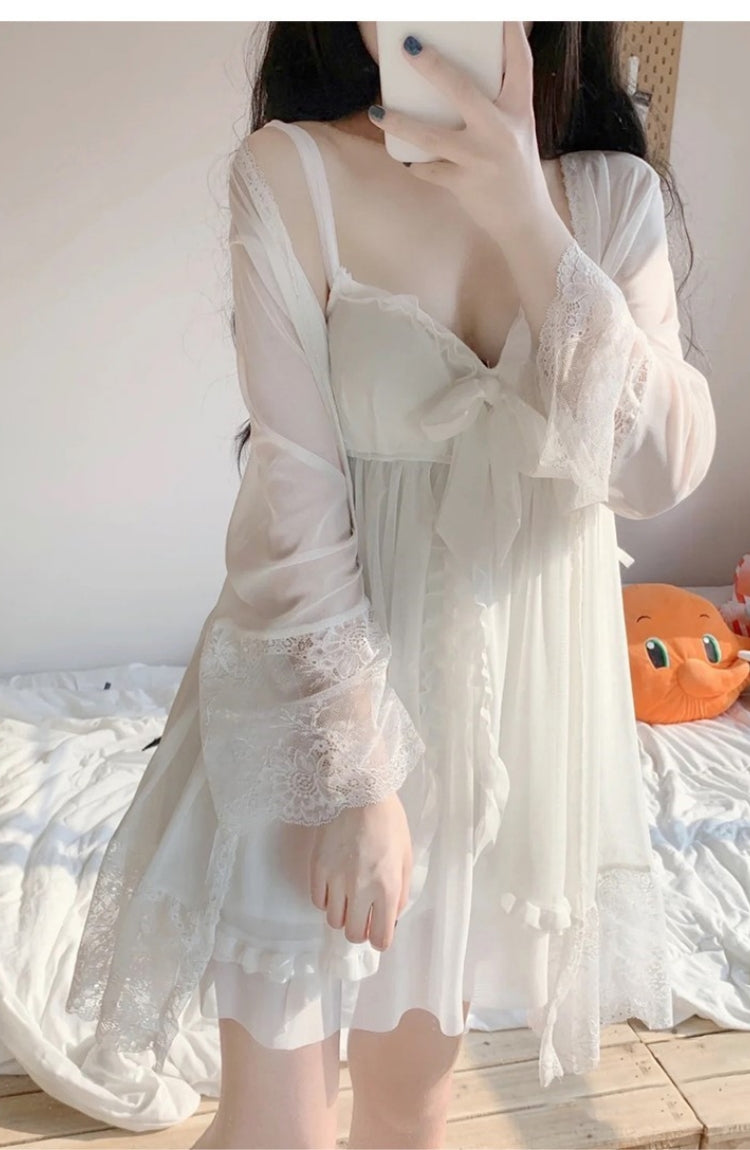 Sexy mesh nightgown MO005