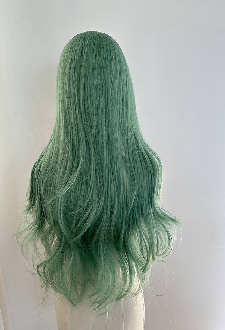 Green Curly Wig W010