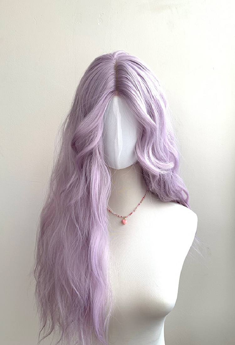 Purple Curly Wig W008