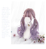 Purple curly wig WS2067