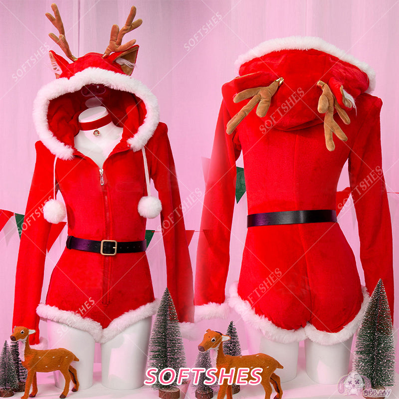 Christmas moose suit H295