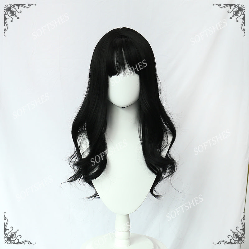 Softshes Original Black Long Curly Hair  PL-826A