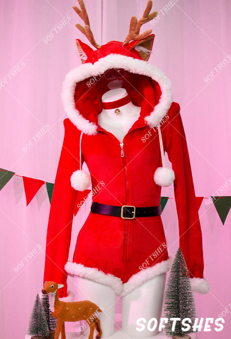 Christmas moose suit H295