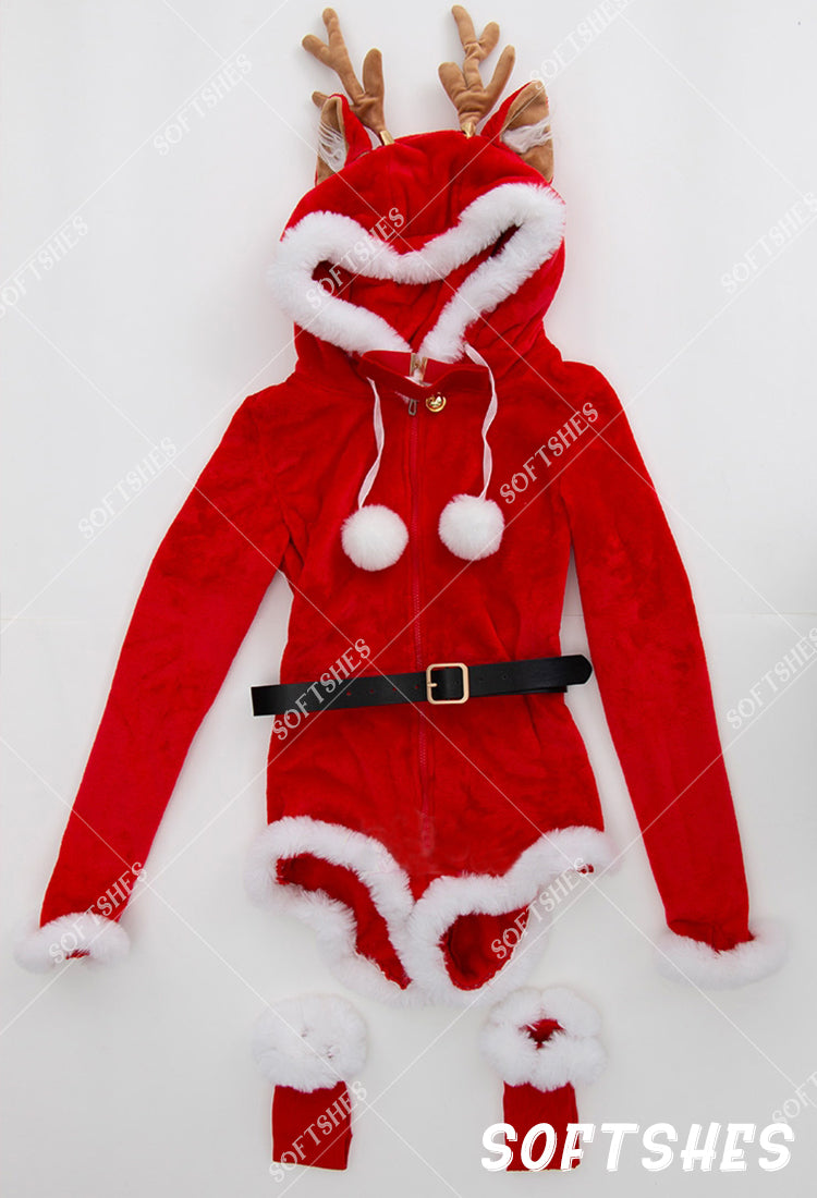 Christmas moose suit H295