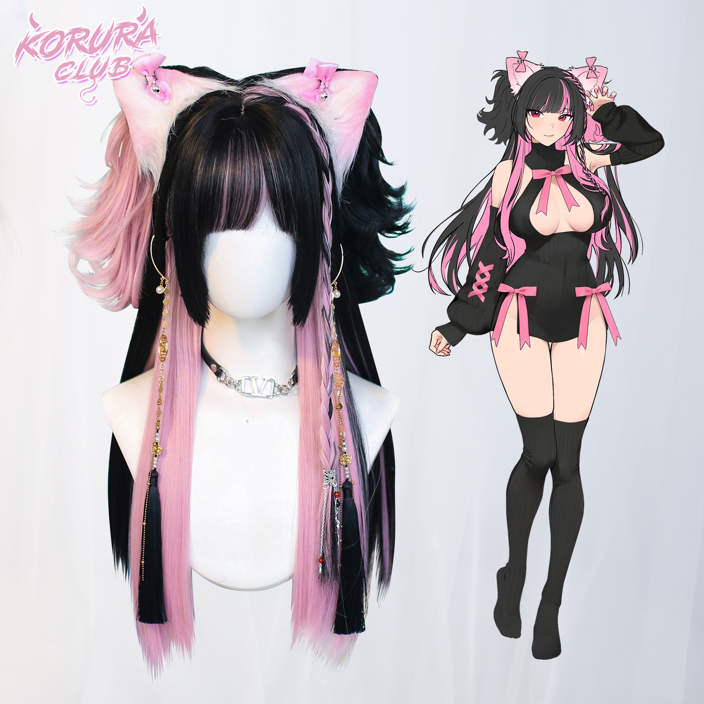 Korura Original Wig #001 – KuroNeko Hime