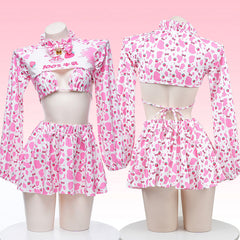 Pink cow pajamas H242