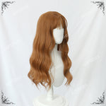 Softshes original orange long curly wig PL-2298