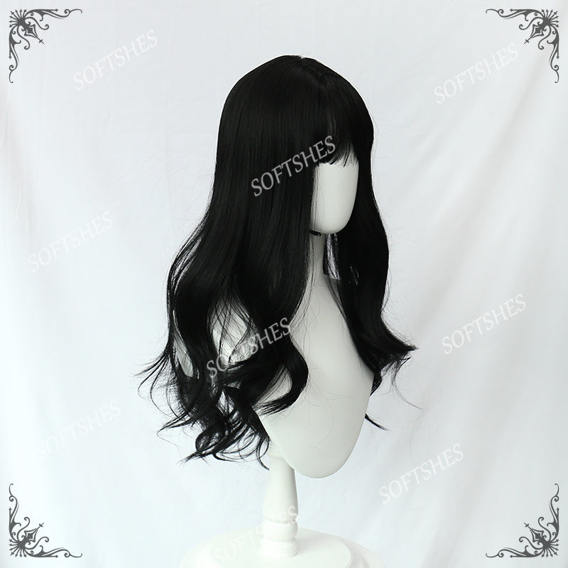 Softshes Original Black Long Curly Hair  PL-826A