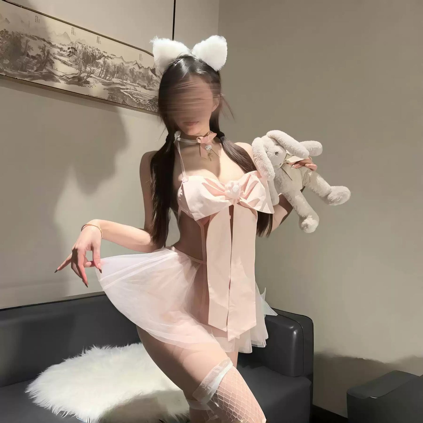 Pink Butterfly dress  S581