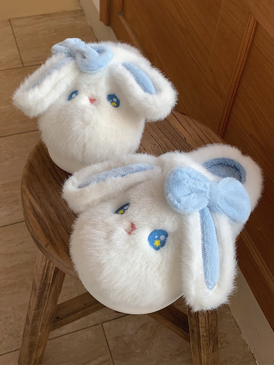 Plush bunny slippers S146