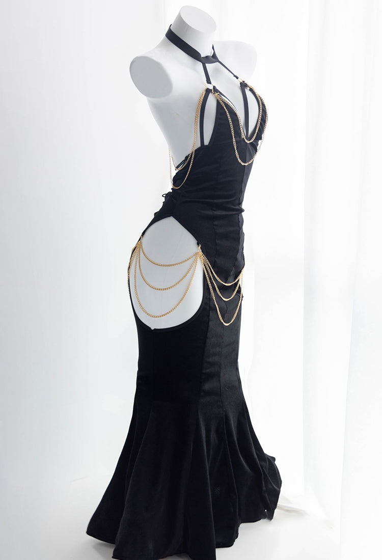 Strappy Fishtail Dress S220