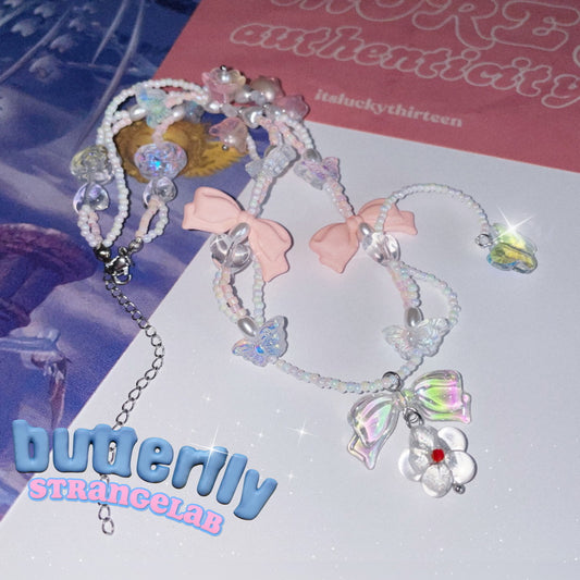 girls bow necklace  SS3176