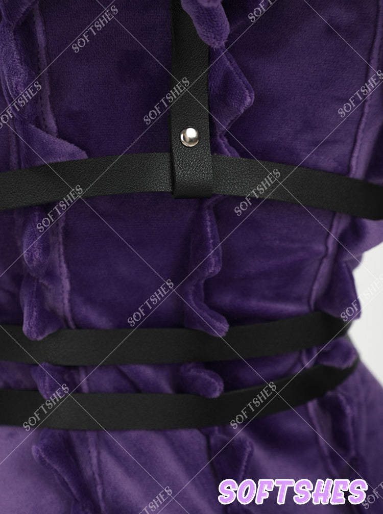 Cute Purple Plush Onesie S086
