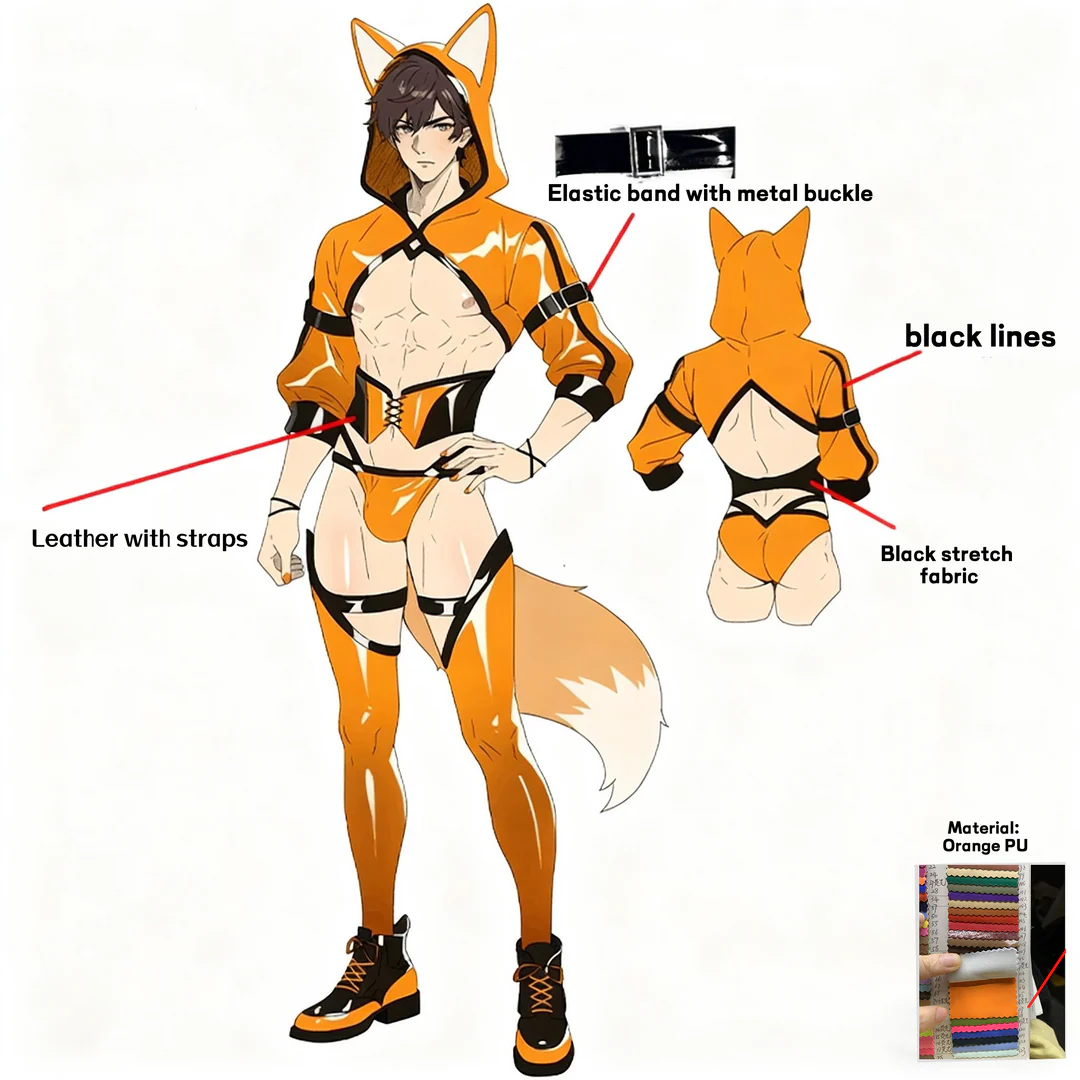 Pre-Order Fox Bodysuit (5-Piece Set) AS12