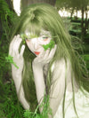 lolita green long wig S125