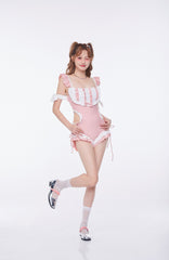 Sweet bow one-piece swimsuit SS3454