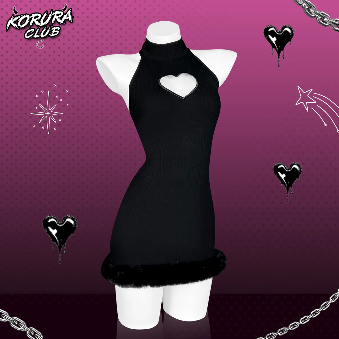 Pre-sale Heart-Trimmed Frayed Skirt KO116